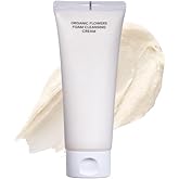 Whamisa Organic Flowers Foam Cleansing Cream, Foaming Face Wash, Skin-Comfort Formula for Gentle Wash, Rich Bubble Pore Care, Fermented Complex, 3 Day Aging, Hydrating, Korean Skin Care (150ml)