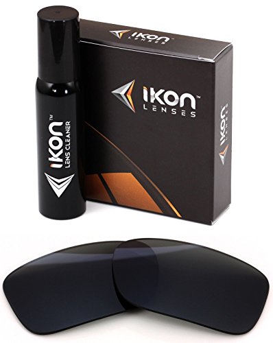 Polarized Ikon Replacement Lenses for Oakley Crankcase Sunglasses - Black