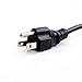 Masione 6-Outlet Power Strip 5 FT 6 Outlet Power Socket With 5-Foot Extension Cord, Heavy-Duty 2500W Black