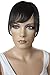CAISHA 100% HUMAN HAIR Clip in Bangs Fringe Hair Piece Hair Extension Black-Brown H313x