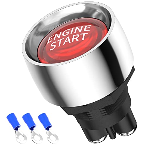 HQRP Hqrp 12v 50a Momentary Push-button Starter Ignition Switch Compatible With Lawn Mower, Mack Truck, Pressure Washer, Tractor