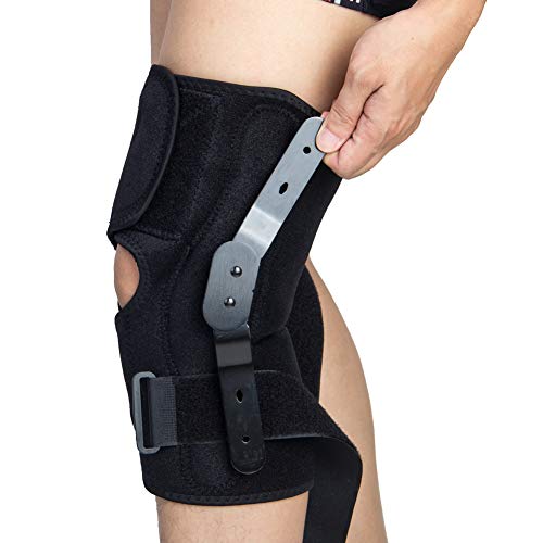 Buy Hinged Knee Brace, Wraparound Patella Joint Support Knee Stabilizer