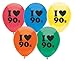 90s Balloons 10 Latex 90s Theme Balloons Assorted Colors