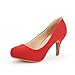 DREAM PAIRS Tiffany Women's Classic Elegant Versatile Low Stiletto Heel Dress Platform Pumps Shoes