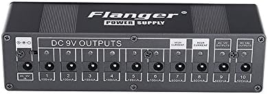 Flanger FP-005 10 Isolated Output 9V, 12V, 18V Guitar Effect Pedal Power Supply