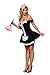 Secret Wishes Sexy Dust Bunny Maid Costume, Black, Large