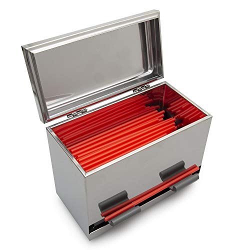 IQ Direct Stainless Steel Straw Dispenser Bulk Drinking Straw Holder