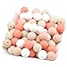 Baby Love Home Baby Silicone Teether Beads 100pcs 12mm DIY Jewelry Can Chew Beige Series Nursing Necklace Accessories