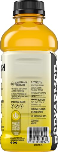 BODY ARMOR, FLASH IV TROPICAL PUNCH ELECTROLYTE BEVERAGE, 20 FL OZ