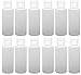 12-2-ounce Travel Bottles with Flip Caps (White Cap)