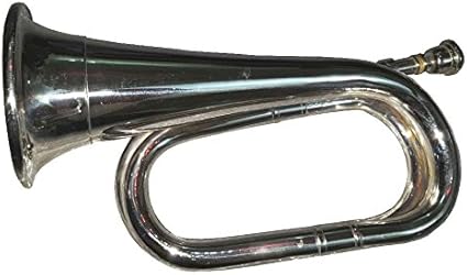 Amazon Com Bb Low Pitch Army Military Bugle With Free Hard Case M P Musical Instruments