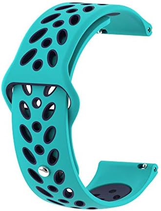 Replacement Silicone Band Strap, Soft Double Color Wrist Watch Bracelet for Huami Amazfit Bip Watch (K)