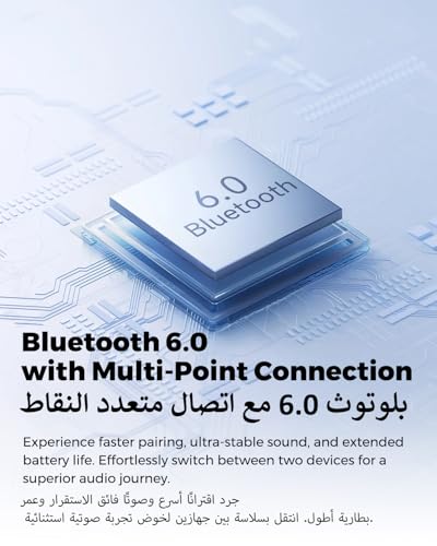 SoundPEATS Q3 Pro Bluetooth Earphones with 38dB ANC, 13mm Drivers with Powerful Bass Wireless Earbuds, BT 6.0 Earbuds Noise Cancellation, 42H, 4 Mics AI ENC Call, IP55, Fast Charge, App Customize EQ