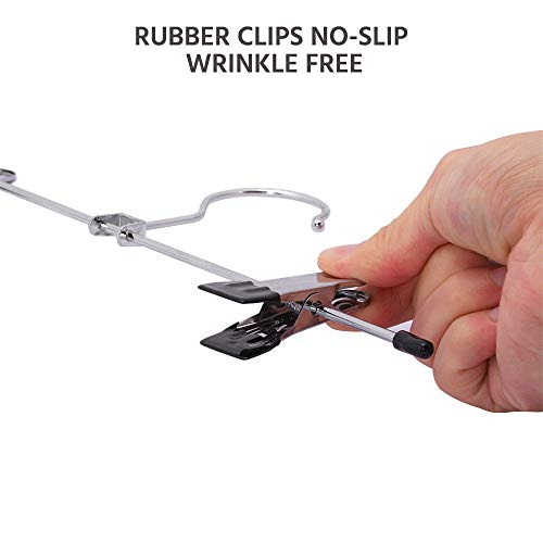 6 MB+THISTAR+Anti+Slip+Clothes+Hangers+Silver