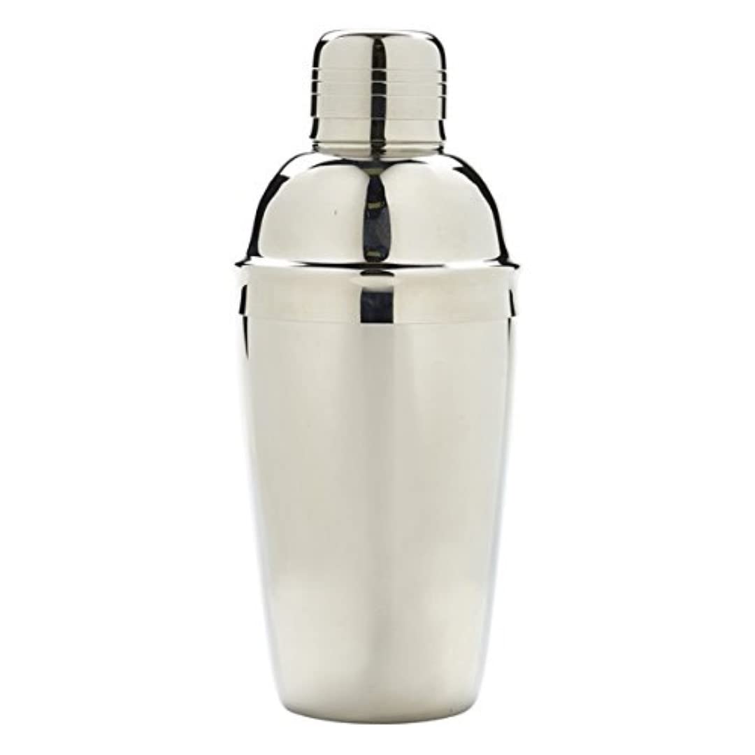 Genware 6782-50 Stainless Steel Cocktail Shaker, 17.5 oz Capacity