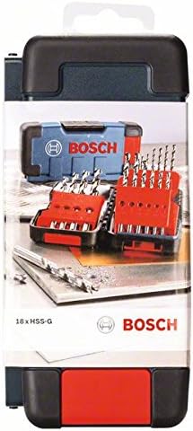 Bosch Professional 18-piece Toughbox metal drill bit set HSS-G 135° DIN 338 (for metal diameter 1-10 mm, Accessory Drill Driver) - Image 3