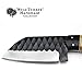 Wild Turkey Handmade Collection Full Tang 1075 High Carbon Steel Fixed Blade Knife w/Leather Sheath (1824)