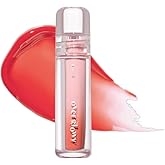 ETUDE Over Glowy Tint #2 Peach Sugar | Non-Sticky Vegan Lip Tint | Moisturized & Long-lasting Lip Gloss | Daily Lip stain for Dry Lips K-beauty