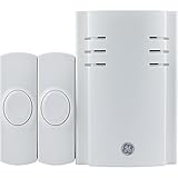 GE 19300 Wall Outlet Wireless Door Chime (White)