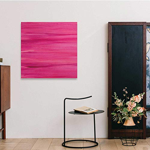 Pummelouty-Painted-and-Fuschia-Gradient-with-Brush-stsrokes-SpringtimeWall-Art-Decoration-Paint-Motivational-p-s-16x16