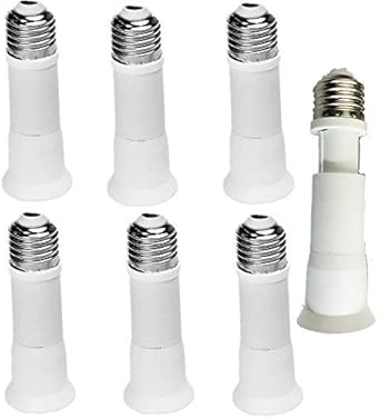 6 Pack E27 To E26 E27 Light Socket Extender Adapter E26 E27 Screw Bulb Base Adapter Converter Lamp Bulb Socket Lamp Holder Adapter Fits Led Cfl Light Bulbs Amazon Ca Electronics