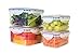 STOREFRESH FOOD CONTAINERS (8 Piece Set) - Plastic Containers with Lids & Vacuum Seal Technology, Vacuum Sealed Food Storage Lunch Tupperware Containers - Keep Food Ultra Fresh