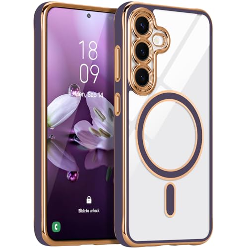 LCHULLE Magnetic for Samsung Galaxy S24 FE Case Luxury Plating -Dark Purple at Amazon