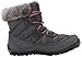 Columbia Girls' Youth Minx Shorty Omni-Heat Waterproof-K Snow Boot, Shark/Melonade, 5 M US Big Kid
