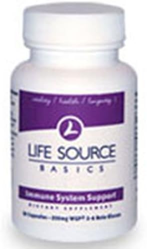 Immune Health Basics Basics Beta Glucan Immune System Activator, 500 mg, 60 Caps