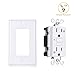 Cable Matters UL Listed 2-Pack 15 Amp Tamper Resistant and Weather Resistant GFCI Outlet with Wall Plate in White