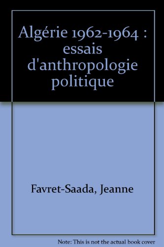 Algérie 1962-1964