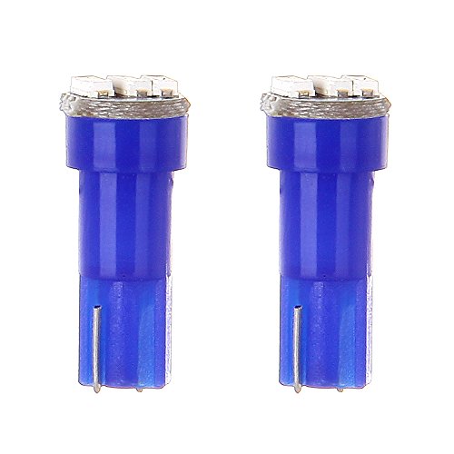 image for cciyu 20 Pack Blue T5 3-3014 SMD Wedge LED Light Bulbs 74 17 18 37 70 