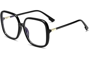 Vintage Oversize Anti-Blue Light Glasses Women Retro Clear Lens Glasses Men Computer Glasses Professional and Attractive