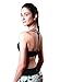 QUEENIEKE Women's Light Support Double-T Back Wirefree Pad Yoga Sports Bra Size M Color Black Pro