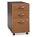 Bush Furniture BSHWC72453SU Series C Collection Three-Drawer Mobile Pedestal (Assembled) Natural Cherry