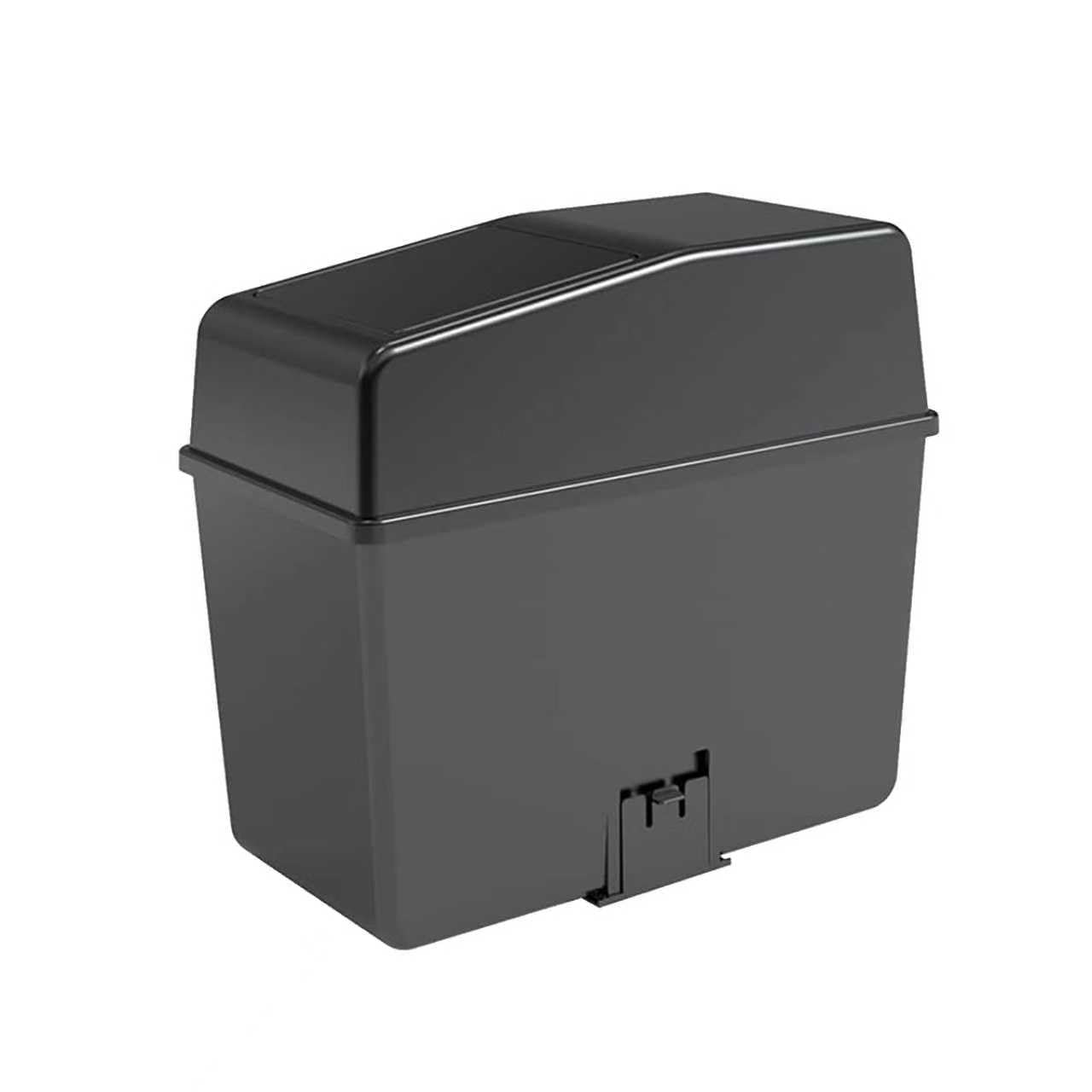 Photo 1 of Opuweiy Car Trash Can, Push-Button Storage Box, Trash Can with Adjustable Bottom Clip, for Auto Office Home (Black, 8.2" x 7.8" x 3.9")