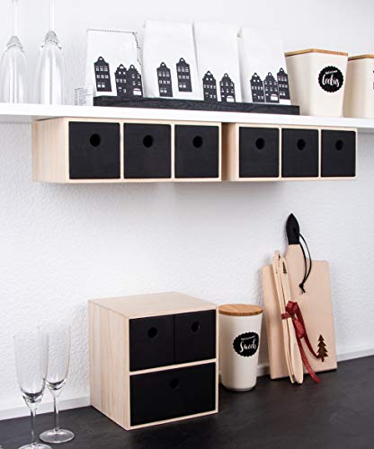 Rayher 62909505 Holzkommode mit 3 Schubladen, FSC 100%, natur, 32x18x11.5 cm – Bild 5