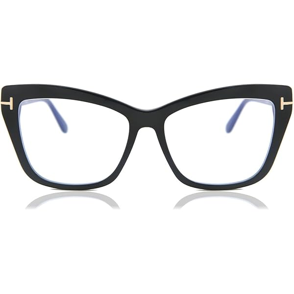tom Amazon.com: Eyeglasses Tom Ford FT 5662 -B 001 Shiny Black/Blue
