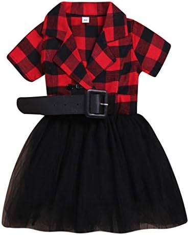 ワンピース 子供 チュール ドレス キッズ 女の子 チェック ベビ 服 シャツ ワンピース ガールズ 半袖 夏 ベビ ドレス お宮参り 結婚式 可愛い 子供服 チュチュドレス 赤ちゃん プリンセス 韓国 フリル 赤 黒 卒園式 入学式 ダンス Cherrystates Com