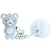 Fluffy Pom Keychain. Give a Gift of Friendship! Furball Keychain with Rhinestone Teddy Bear. For Purses and Bags.