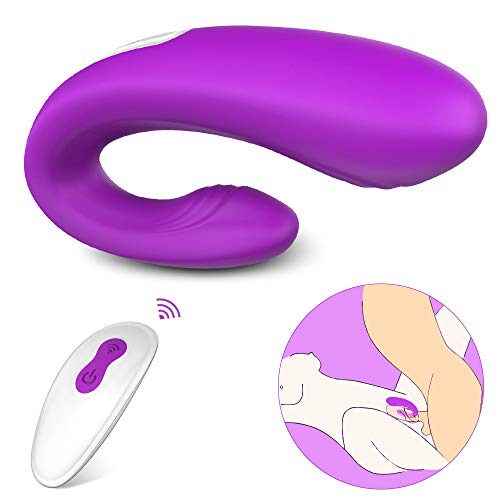 Rechargeable Clitoral & G-spot Vibrator, Waterproof Couples Vibrator with 9 Powerful Vibrations, Wireless Remote Control Clitoris G Spot Stimulator Adult Sex Toy for Women Solo Play or Couples Fun