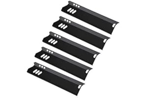 GasSaf 15 inch Heat Plate Replacement for Backyard GBC1460W, GBC1461W, Dyna-glo DGF510SBP, DGF510SSP, Uniflame GBC1059WB, BHG and Others, Porcelain Steel Heat Shield Tent(15" x 3 13/16")(5-Pack)