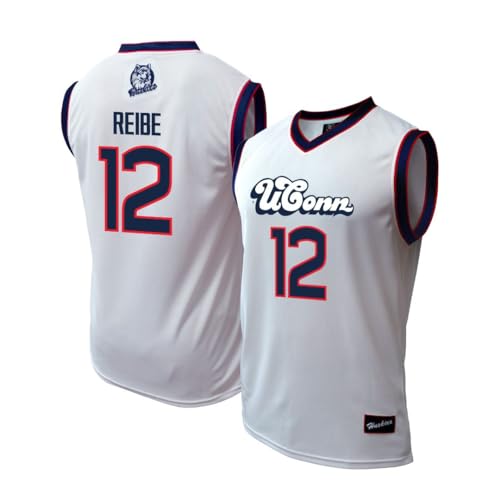 Genuine Collective Eric Reibe - 12 Uconn Huskies Nil Basketball Jersey, White