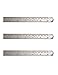 3 Pack 6 Inch 150 mm Stainless Steel Dual Side Marked Straight Ruler Kit with Conversion Table