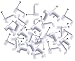 Ocharzy Nail-in Circle Cable Clips White (14 mm, 100 pcs)