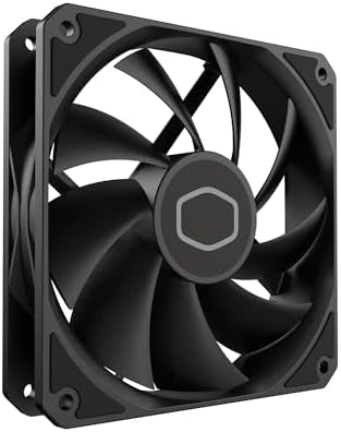 Cooler Master MF120 Lite Black Case|Liquid Cooler|Air Cooler Fan, 120mm Fan, Dynamic PWM 1,750 RPM, Air Balance Blades, Hybrid | PBT Frame