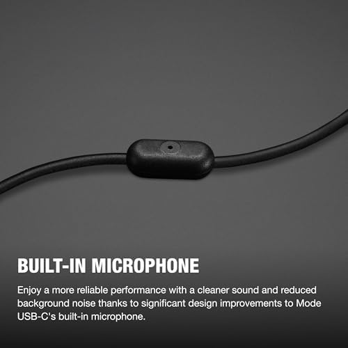Mode USB-C kabelgebundene Kopfhörer – integriertes Mikrofon, individuelle Passform, knotenfreies Kabel und dynamische Treiber | Sprachassistent | USB-Anschluss