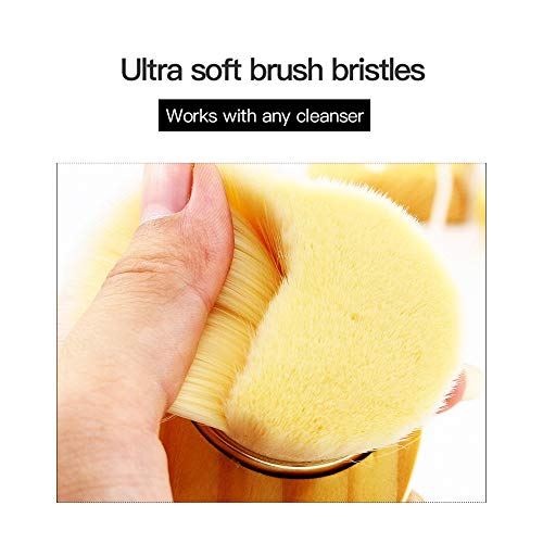 Tezam Facial Cleaning Exfoliating Brush for Man, Face Cleanser Brush for Skin Care Deeper Pore Cleansing Anti-Aging - Thumbnail 4