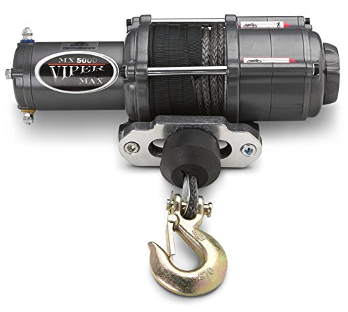 VIPER Max 5000lb ATV/UTV Winch Kit with 40 feet BLACK Synthetic Rope