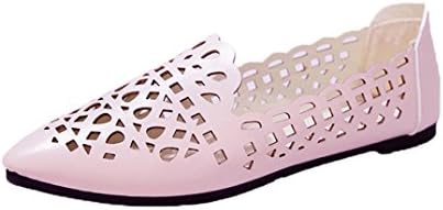 WOCACHI Women Shoes Fashion Solid Color Hollow Out Square Toe Flat Heel Flat Sandals